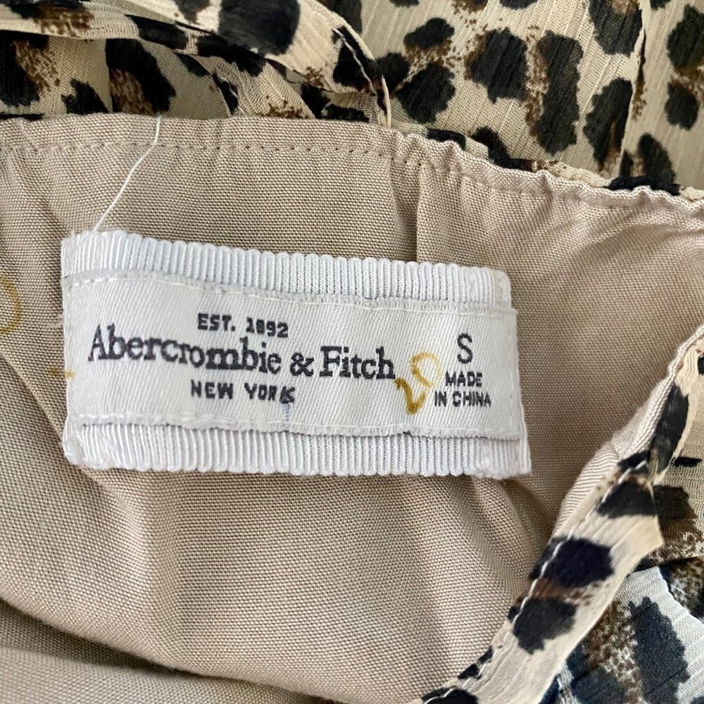 Abercrombie and Fitch Animal Print Dress with Adjustable Spaghetti Straps Small - Picture 8 of 12